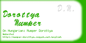 dorottya mumper business card